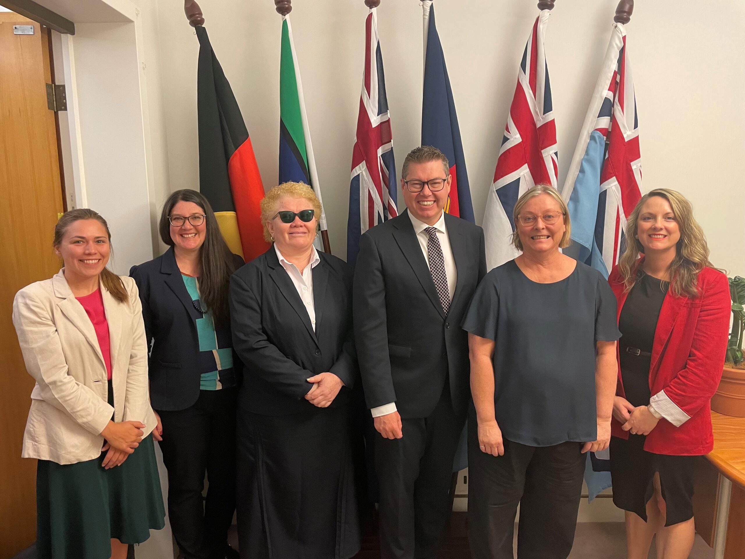 Eye Health representatives with Minister Pat Conroy